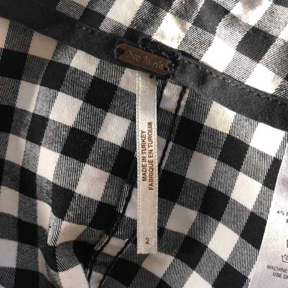 Free People Gingham Mini Skirt | Size 2 - Picture 3 of 3